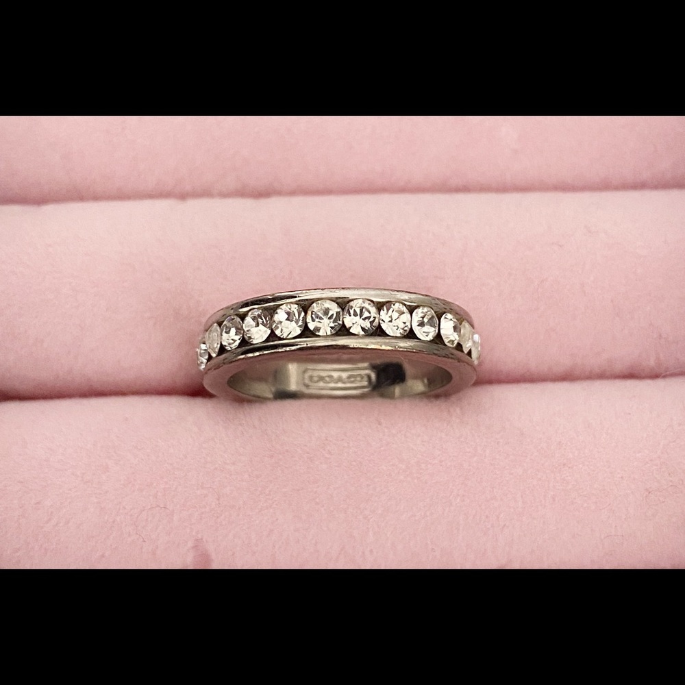 Coach Diamond Band Ring